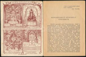 1939 Máriabesnyő kegyhely, ismertető füzet zarándokok számára. Bp., Kapucinus Rendház (Vác, Kapisztr...