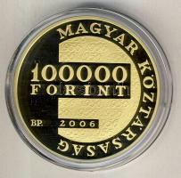 2006. 100.000Ft Au 20,946g "1956-os forradalom.." T:PP Csak 5000db! Díszdobozban, tanúsítv...