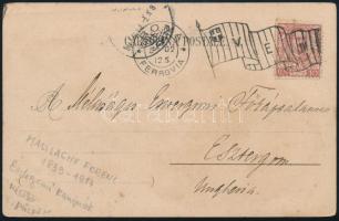 1902 Maszlaghy Ferenc (1839-1917) esztergomi kanonok (később püspök) saját kezűleg megírt képeslapja...