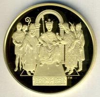 2001. 100.000Ft Au 31,104g "Államalapító Szent István" T:PP Csak 3000db! Díszdobozban, tanúsítvánnyal!