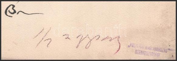 Bardócz Árpád (1882-1938): Török Ignác (1795-1849) honvéd vezérőrnagy, aradi vértanú portréja. Ceruz...