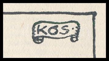 Kós Károly (1883-1977): Szerelmi ábrándok, cinkográfia, papír, jelzett, 16x11,5 cm