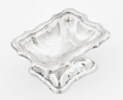 Ezüst (Ag) fűszertartó pár, jelzett, kis sérüléssel, 6×4,5×2,5 cm, nettó: 47,78g