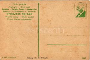 Kommerzienrat Cohn u. Frau. Wo ist sie? / Anti-Semitic mocking art postcard, Judaica, litho (kis sza...