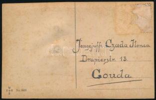 Cat. Mechanical postcard with moving eyes. WSSB No. 5630. (vágott / cut)