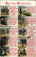 Aus dem Militärleben / WWI Austro-Hungarian K.u.K. military art postcard, scenes from the soldier's life. L&P 5137. (EK)