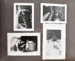 cca 1960-1980 cca 100 darab fénykép + 2 fényképtartó album, vegyes méret és állapot