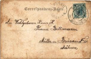 1902 Vikyrovice, Weikersdorf bei Braunau in Böhmen; group of workers. photo (tear)