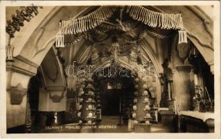 1932 Kutna Hora, Celkovy pohled uvnitr kostnice / Ossuary interior (EK)