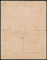 Csárdás, magyar folklór. 2-részes kihajtható panorámalap / Hungarian folklore, traditional dance. 2-...