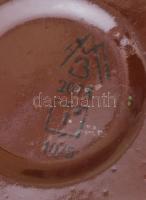 Zománcozott fém tejes kanna, kb. 2-3 liter, jelzett, m: 28 cm