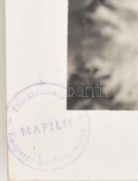 Tasnády Fekete Mária (1911-2001) és Jávor Pál (1902-1959) egy filmjelenetben, pecséttel jelzett fotó...