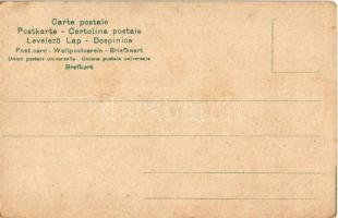 Lady art postcard, romantic couple (fl)