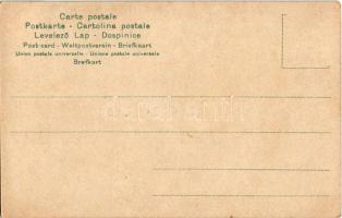 Lady art postcard, mirror