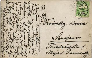 1914 Osztrák-magyar katonák csoportja / WWI Austro-Hungarian K.u.K. military, group of soldiers. Sch...