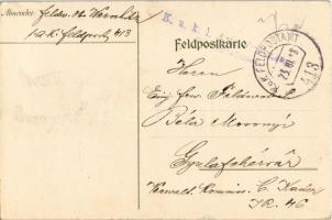 1918 Frohe Ostern! / WWI Austro-Hungarian K.u.K. military art postcard with Easter greetings s: E. K...