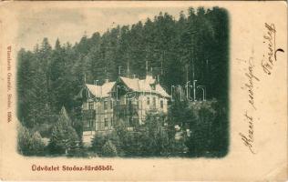 1900 Stószfürdő, Stoósz-fürdő, Kúpele Stós; Mária villa. Wlaszlovits Gusztáv kiadása / villa, spa (EB)