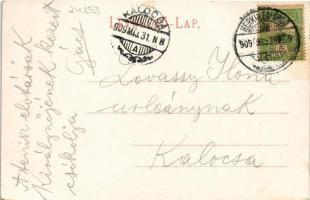 1909 Herkulesfürdő, Herkulesbad, Baile Herculane; Ferenc József udvar. Krizsány R. kiadása / Franz J...