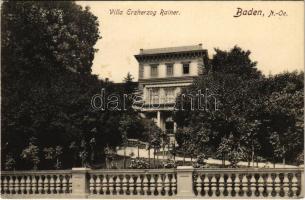 1915 Baden bei Wien, Villa Erzherzog Rainer (EK)