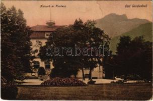 1930 Bad Reichenhall, Kurpark m. Kurhaus / spa, park, bath (Rb)
