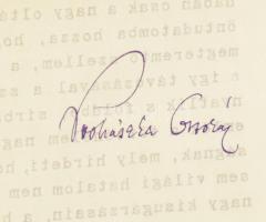 1912 Prohászka Ottokár autográf aláírása levélen