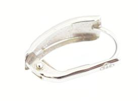 14k fehérarany (Au) fülbevaló pár, jelzett, dobozában, hibátlan 1,38 g