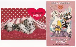 33 db MODERN motívum képeslap: mese, báb és rajzfilm / 33 modern motive postcards, cartoons, puppet ...