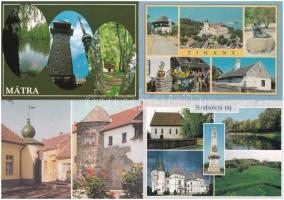 60 db MODERN használatlan magyar város képeslap kitűnő állapotban / 60 modern unused Hungarian town-view postcards in excellent condition