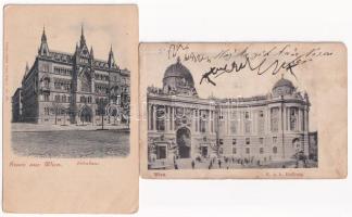 Wien, Vienna, Bécs; - 9 pre-1900 postcard sin mixed quality
