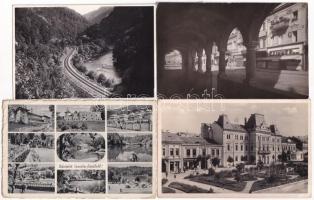 9 db RÉGI erdélyi város képeslap vegyes minőségben / 9 pre-1945 Transylvanian town-view postcards in mixed quaity