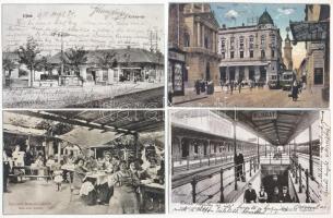 9 db MODERN magyar reprint város képeslap / 9 modern Hungarian reprint town-view postcards