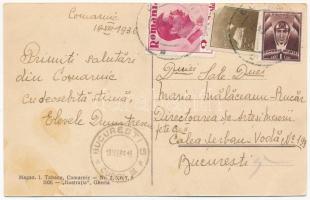 1936 Comarnic, Komarnik; Podul Oratiilor, Palatul Printului Valentin Bibescu, Vedere din centru, Vil...