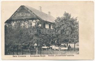 Kovászna-fürdő, Baile Covasna; Transilvania szállod és étterem. L.O. Adler Brasov / hotel and restaurant (EK)