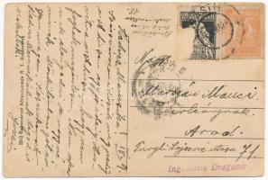 1924 Szászváros, Broos, Orastie; Strada Reg. Ferdinand / Vásár utca / street (EK)