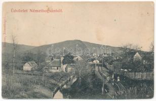 1907 Boksánbánya, Románbogsán, Németbogsán, Deutsch-Bogsan, Bocsa Montana; vasúti sín / railway track