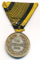1873. "Hadiérem" bronz kitüntetés mellszalagon T:AU apró ph.
Hungary 1873. "Military...