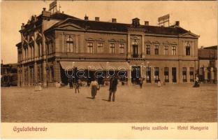 1913 Gyulafehérvár, Karlsburg, Alba Iulia; Hungária szálloda. Schäser Ferenc kiadása / hotel