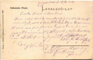 1916 Csukás, Tészla, Krähenstein, Ciucas (Erdélyi Kárpátok); menház. Wilhelm Hiemesch 1909. / mounta...