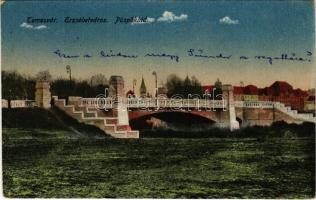 1921 Temesvár, Timisoara; Erzsébetváros, Püspökhíd / Elisabetin, bridge