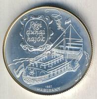 1995. 1000Ft Ag "Régi dunai hajók III-Hableány" T:BU Csak 10.000db!