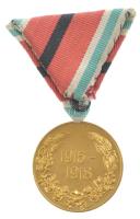 Bulgária ~1933-1939. "Európai Háborús Emlékérem 1915-1918" aranyozott bronz kitüntetés pos...