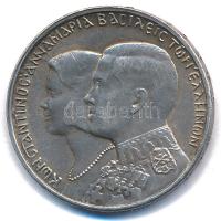 Görögország 1964. 30Dr Ag "II. Konstantin és Anna-Mária esküvője" Kongsberg T:AU patina  Greece 1964. 30 Drachmai Ag "Constantine and Anne-Marie wedding" Kongsberg C:AU patina  Krause KM#87