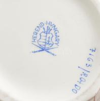 Herendi Rotschild mintás porcelán váza. Kézzel festett, jelzett, hibátlan, m: 19,5 cm