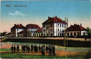 1917 Tövis, Teius; vasútállomás. Vasúti levelezőlapárusítás 3993. / railway station