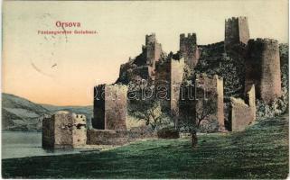 Galambóc, Golubac; Festungsruine Golubács / várrom. Hutterer G. kiadása (Orsova) / fortress, castle ruins