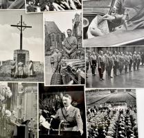 cca 1936 Adolf Hitler Sammelwerk Nr. 15, nemzetiszocialista propaganda cigaretta-gyűjtőképek, 27 db ...