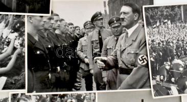 cca 1936 Adolf Hitler Sammelwerk Nr. 15, nemzetiszocialista propaganda cigaretta-gyűjtőképek, 27 db ...