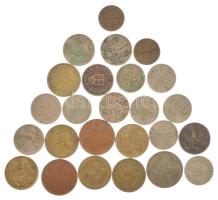 25db-os vegyes csehszlovák, szlovák érmetétel T:XF,VF 25pcs of mixed czechoslovakian and slovakian coin lot C:XF,VF