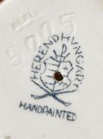 Herendi porcelán papagáj, kézzel festett, jelzett, hibátlan, m: 7,5 cm