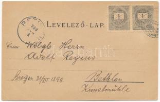 1900 Szászrégen, Sächsisch Reghin; Evangélikus templom, Fő tér. Gustav Rösler 4578. / Lutheran churc...